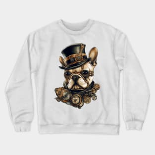 Steampunk French Bulldog Crewneck Sweatshirt